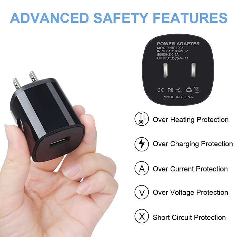 Plug Adapter Fast Micro USB Cable Android Compatible for Samsung Galaxy S7 S6 J8 J7 J6 J5 J4 J3Note 5 4 3LG K7 K8 K20 Aristo 2 3 4+LG Stylo 2 3 2VMoto E5 E6 E4 E3 G5Kindle Fire