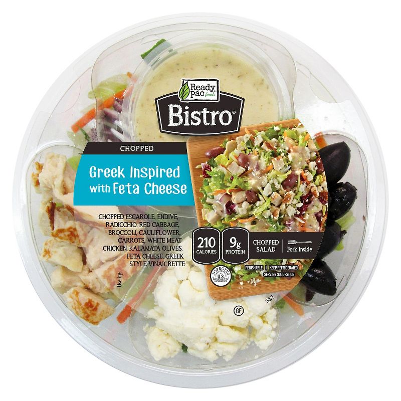 Ready Pac Foods Bistro Greek Feta Chopped Salad Bowl - 5.5oz