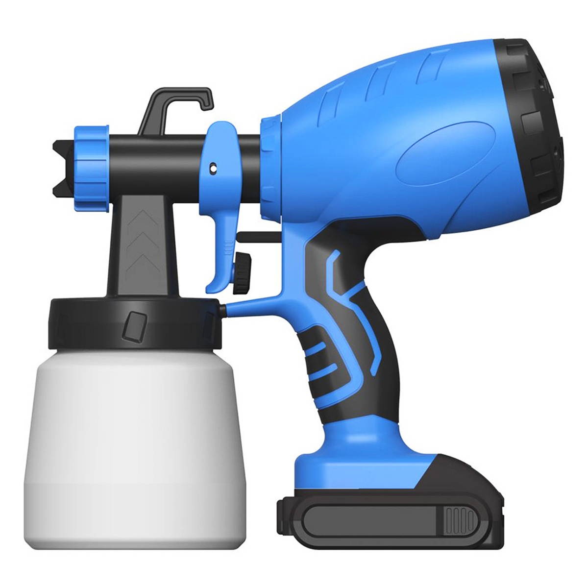800ml 18V 550W Cordless Paint Sprayer Portable High Pressure Electric Spraying Of Sterilization Disinfection Latex Spray Tool-Blue