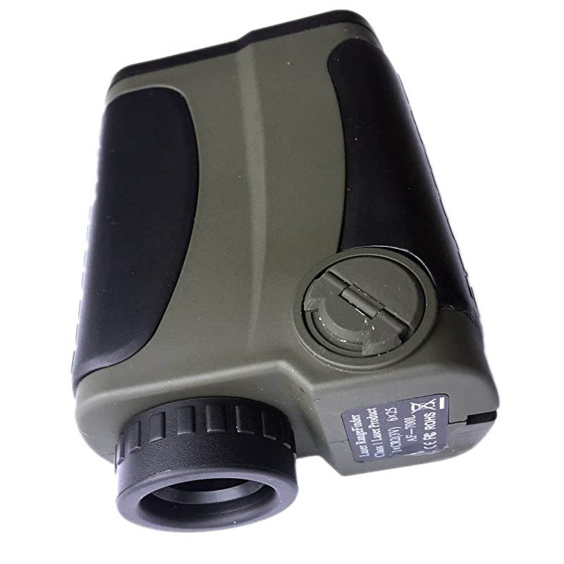 Laser Rangefinder for Hunting and Golf, 700 yd/ 6X 25mm, Green