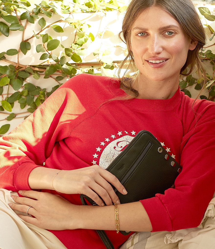 Etienne Aigner Adeline Signature Leather Wristlet Crossbody Bag