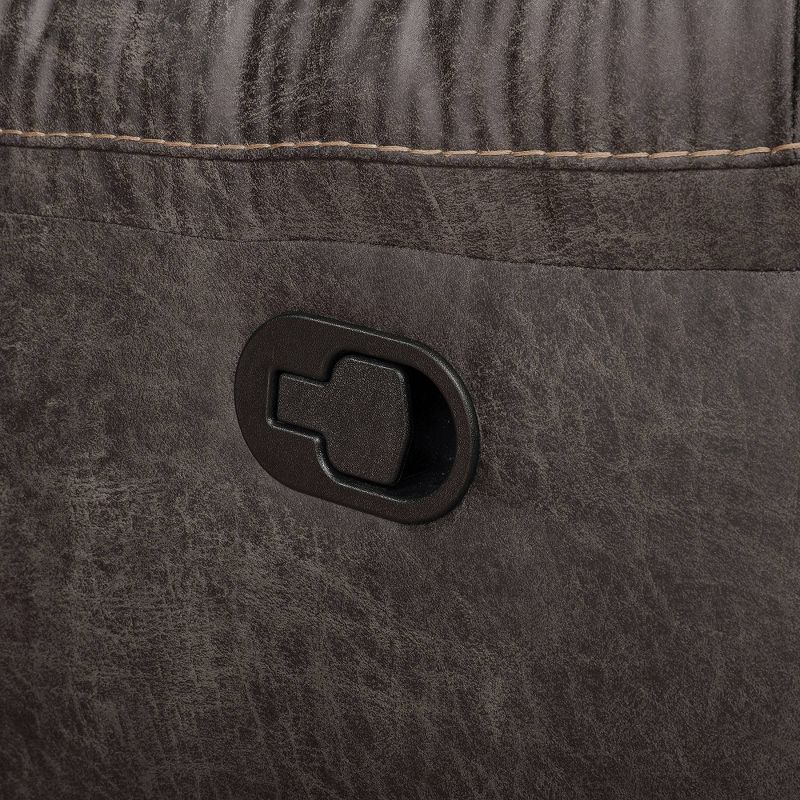 Herrick Tufted Recliner Chair Dark Brown - miBasics