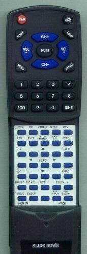 replacement remote control for hitachi clu4751dp, e052731079, 42hdf52, 42hdf39, 42hdf52a