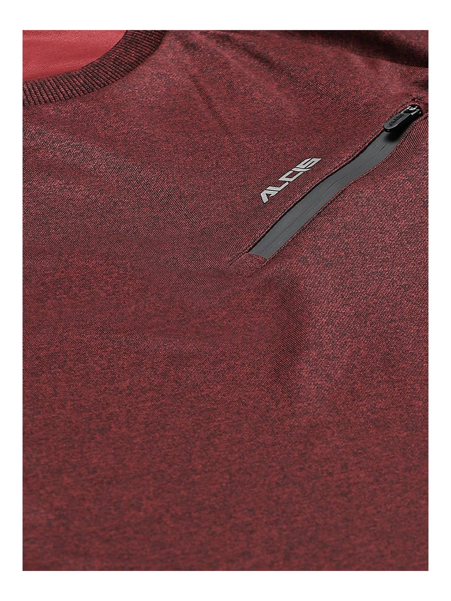 ALCIS Maroon Round Neck Sweatshirt