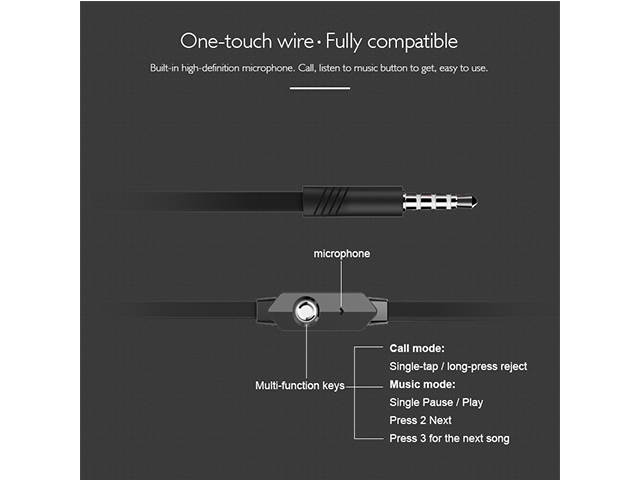 AutofeelSunriseoffice Hifi Sport Headphones Super Bass Stereo In Ear Earphone Hands-Free Headset With Mic For Mobile Phone Computer PC Xiaomi