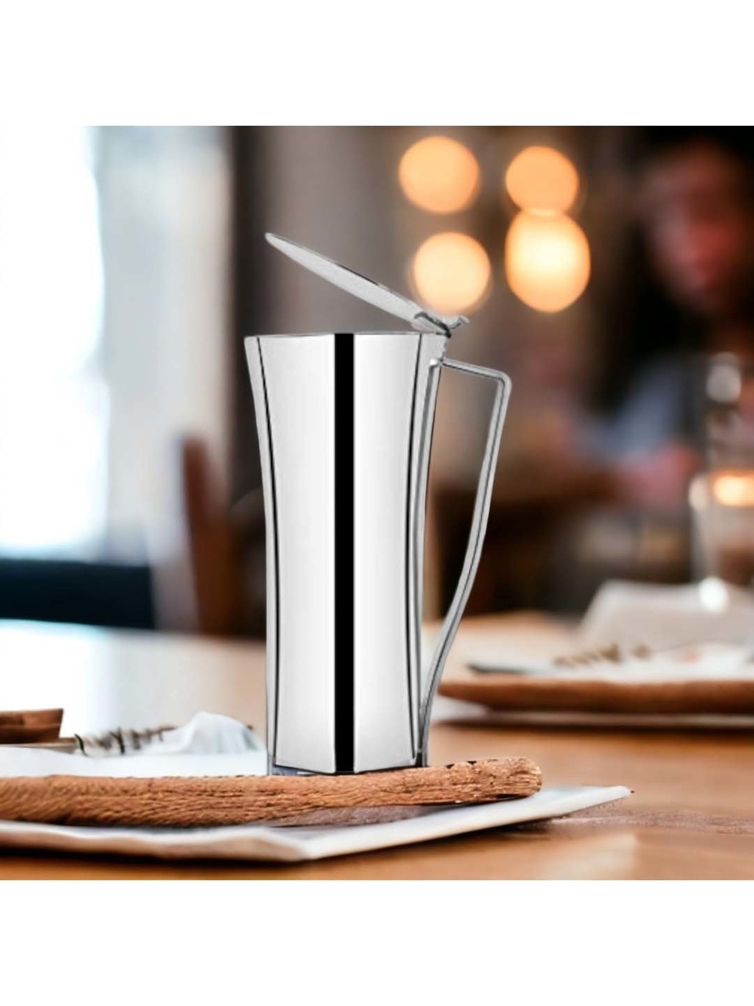 Borosil Silver Stainless Steel Wonder Jug (5700 ML)