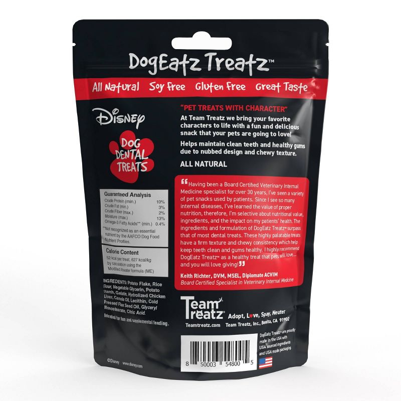 Team Treatz Chicken Disney Mickey and Pluto Dog Dental Dog Treat -  7oz