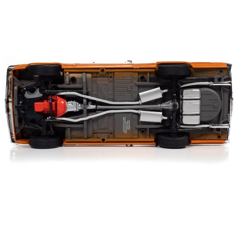 1970 Plymouth Duster 340 Two-Door Coupe EK2 Vitamin C Orange w/Black Stripes "Class of 1970" 1/18 Diecast Model Car by Autoworld