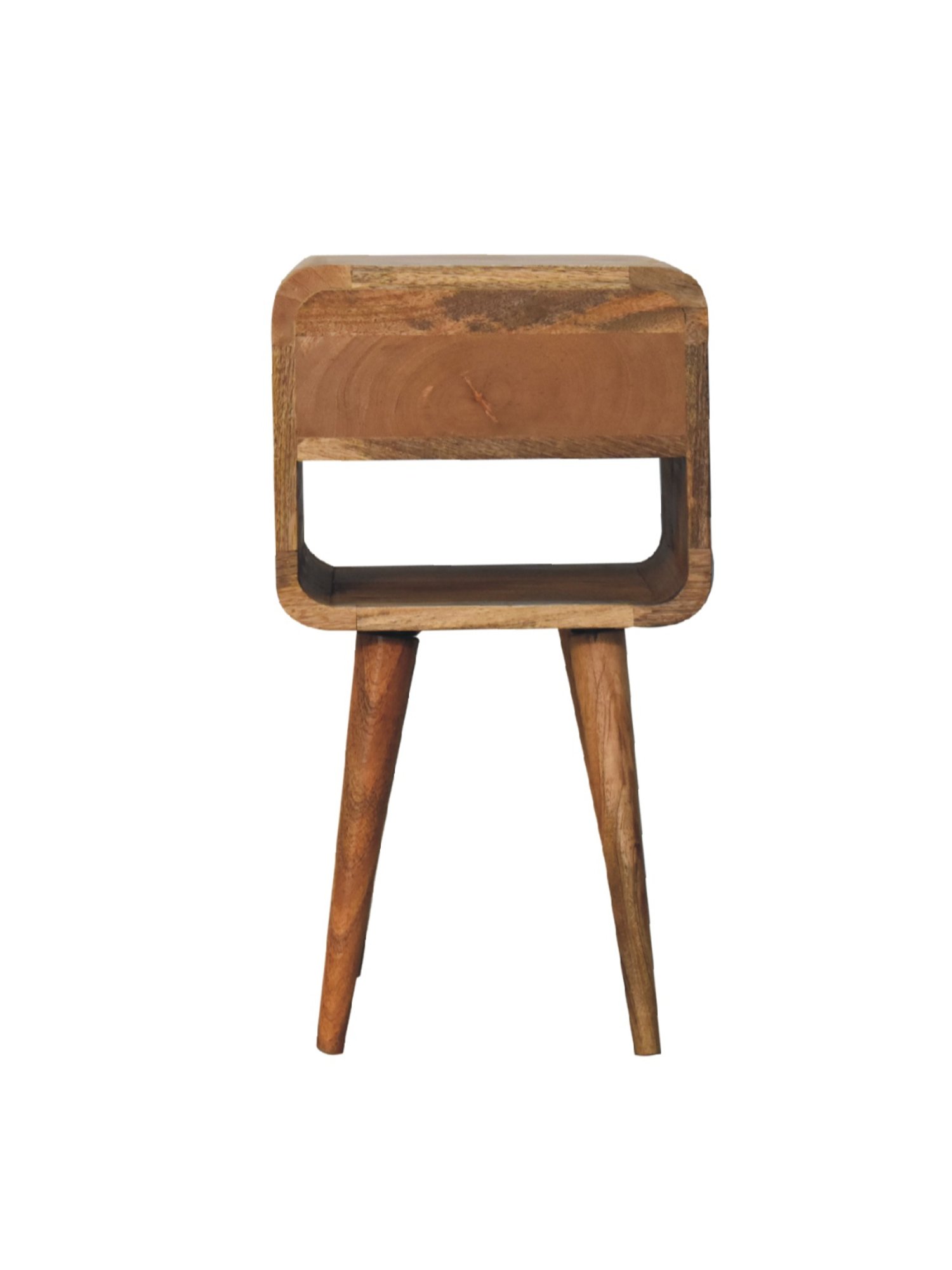 Ikiriya Avina Solid Dark Brown Wood End Table