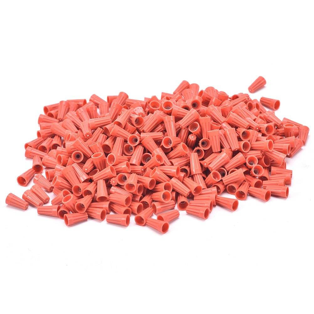 1000PCS/set Electrical Wire Twist Connectors Assorted Wire Twist Nut Connector Terminals Cap Rotating P1 Standard Type Connector