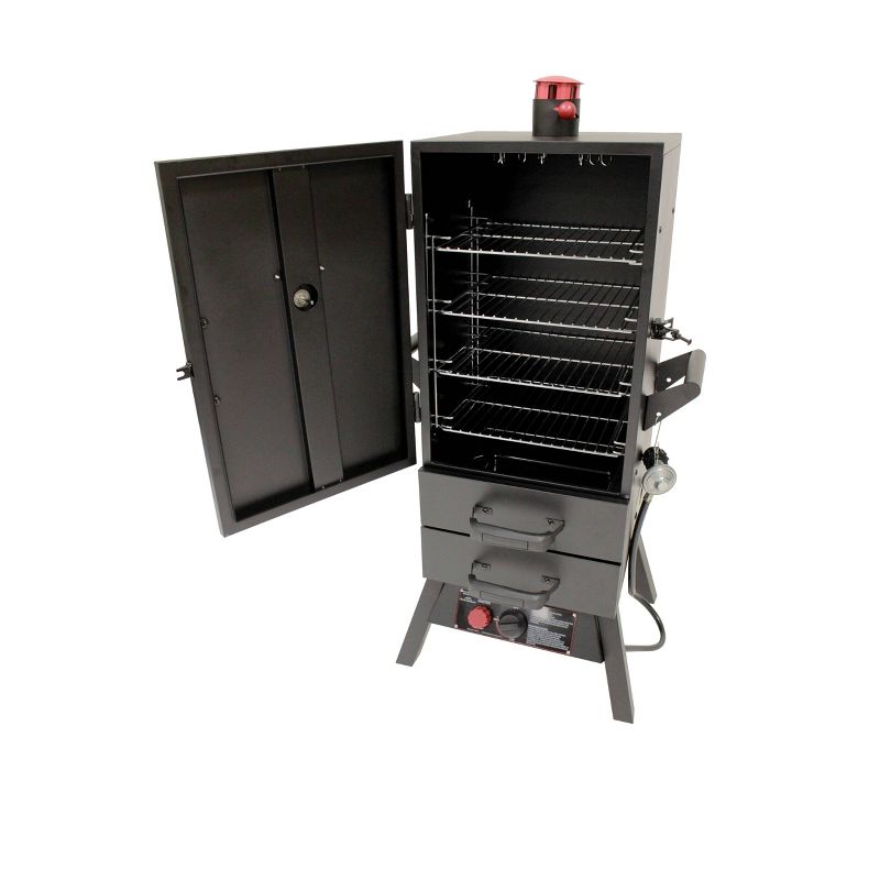 Dyna-Glo Wide Body Vertical Offset Charcoal Smoker Model DGO1890BDC-D