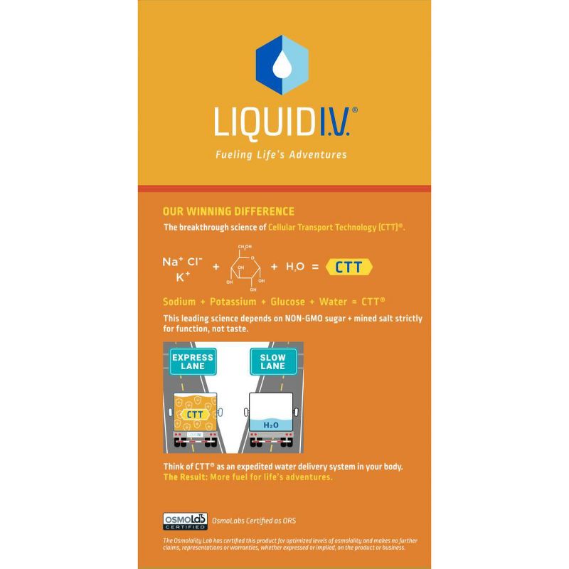 Liquid I.V. Hydration Multiplier + Immune Support Drink Mix - Tangerine - 10ct