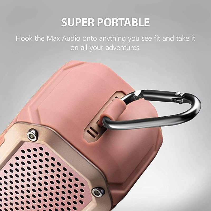 Bluetooth Speakers with Lights Loud Dual Driver Wireless Bluetooth Speaker with HD Audio and Enhanced Bass Wireless Stereo Built in Mic Aux Input LongLasting Battery Life Pink Pink