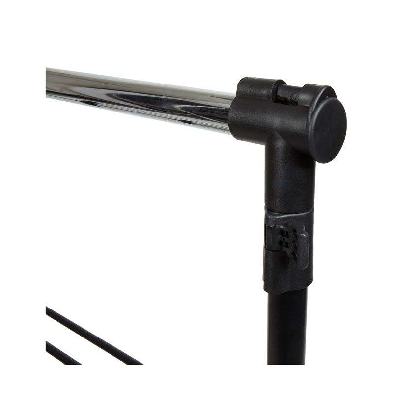 Mind Reader Garment Rack, 2-Shelf Clothing Rack, Stainless Steel