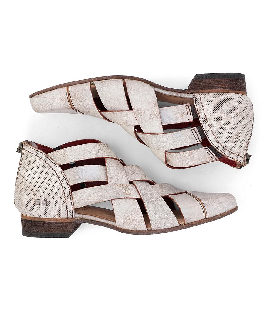 Bed Stu Brittany Leather Woven Band Shooties