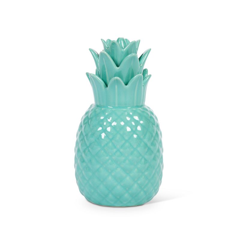 Lone Elm Studios Set of 3 7.5-inch Tall Ceramic Pineapple D'ecor
