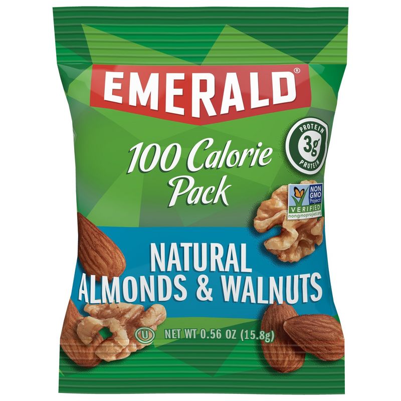 Emerald Natural Walnuts and Almonds 100 Calorie Packs - 3.92oz/7ct