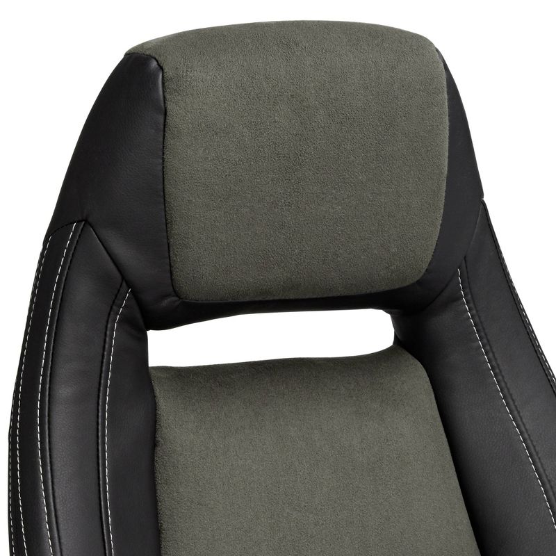 Mesh Sled Base Side Reception Chair with Flip Up Arms Black - Riverstone Furniture