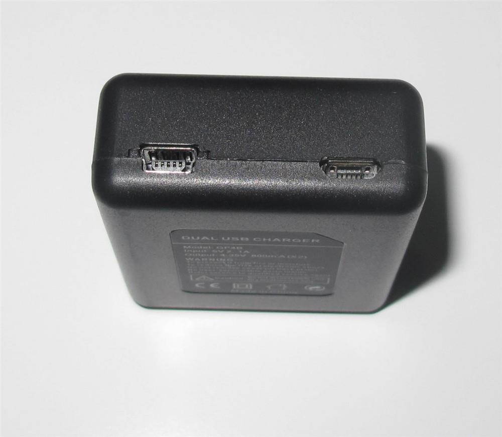 2 Slots AHDBT-401 Dual Battery Charger USB Charging Dock for GoPro HD Hero4 Hero 4 Camera AHDBT 401