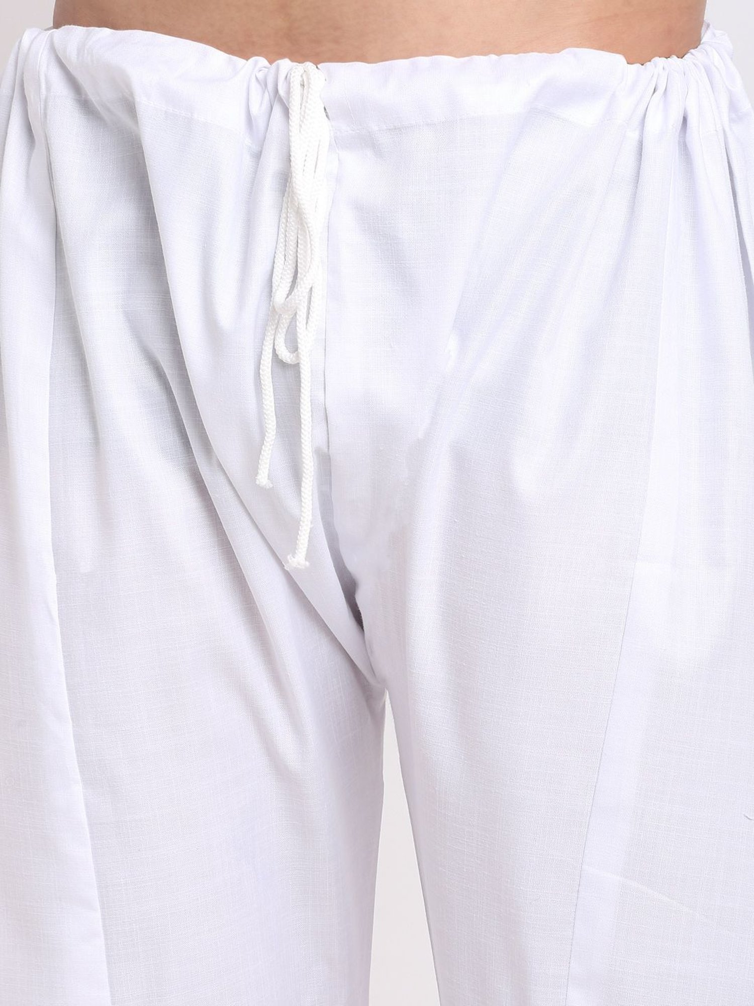 Benstoke Lime Green & White Cotton Regular Fit Kurta Set