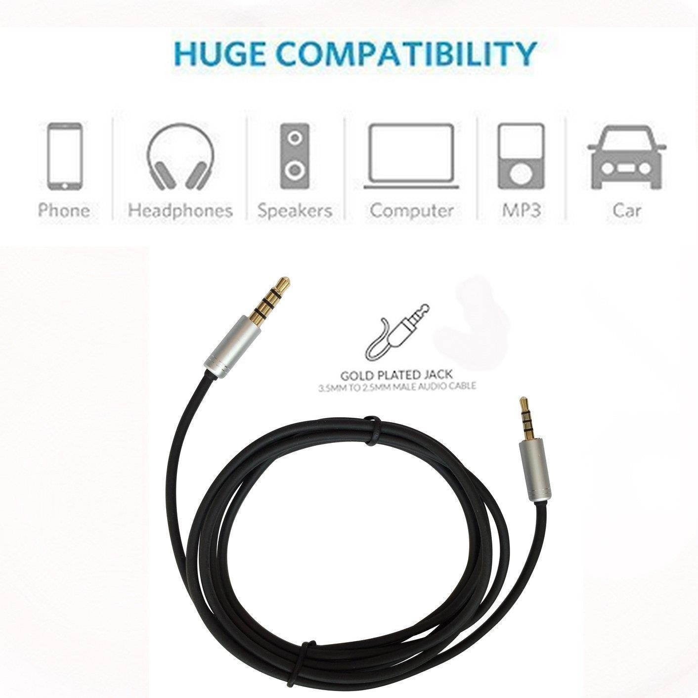 AKG 1.5M Replacement Audio Cable for AKG Series - Gold Plated Jacks