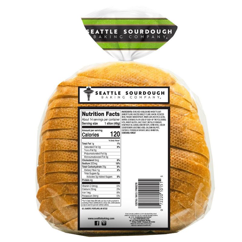 Seattle Sourdough Waterfront Sourdough Bread - 24oz