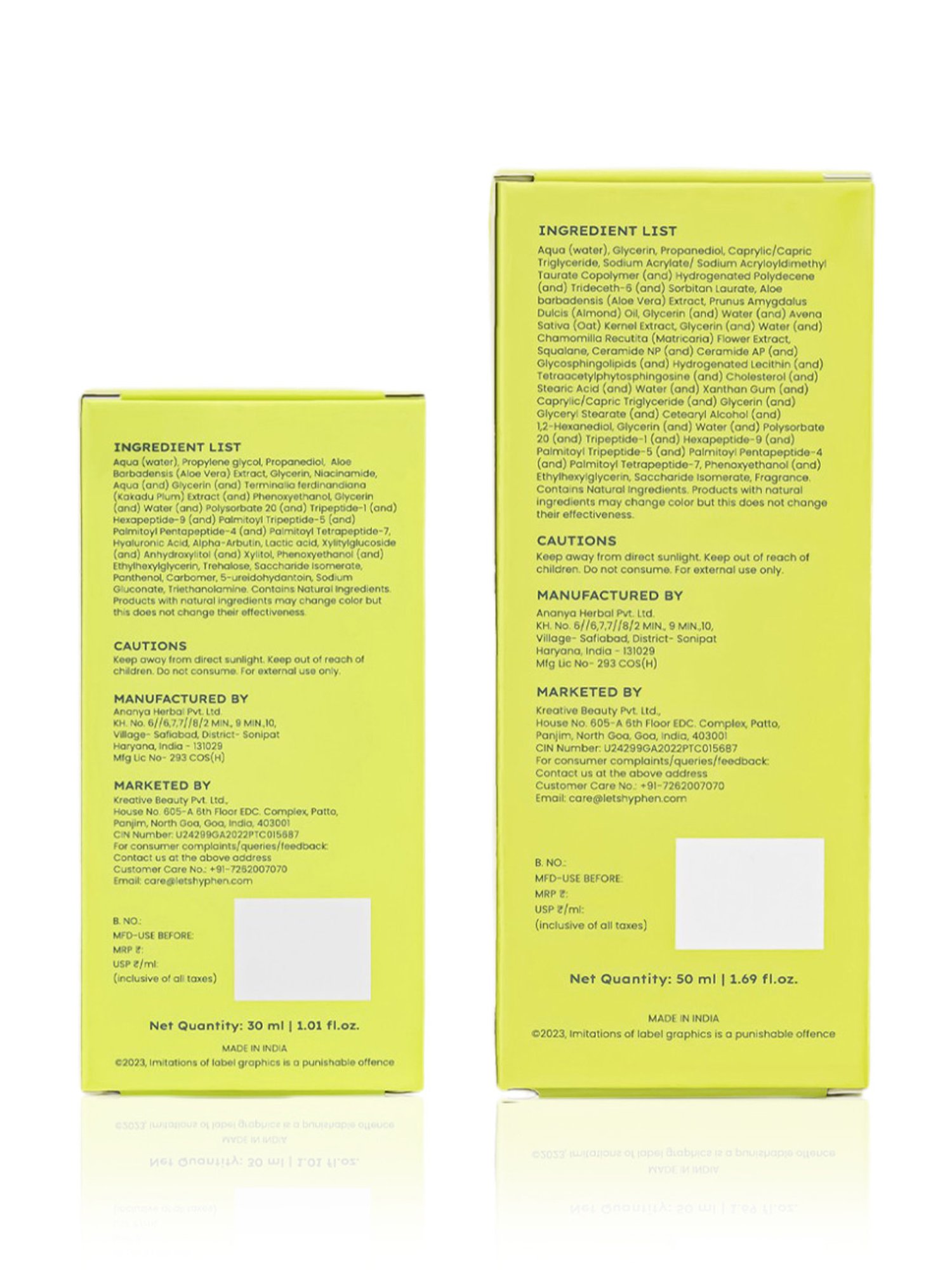 Hyphen Golden Hour Glow Serum & Hyphen Barrier Care Cream for Oily Skin Combo