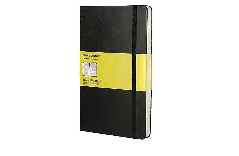 Moleskine Classic Notebook Large 5" x 8.25" Quad Ruled 120 Sheets 401607