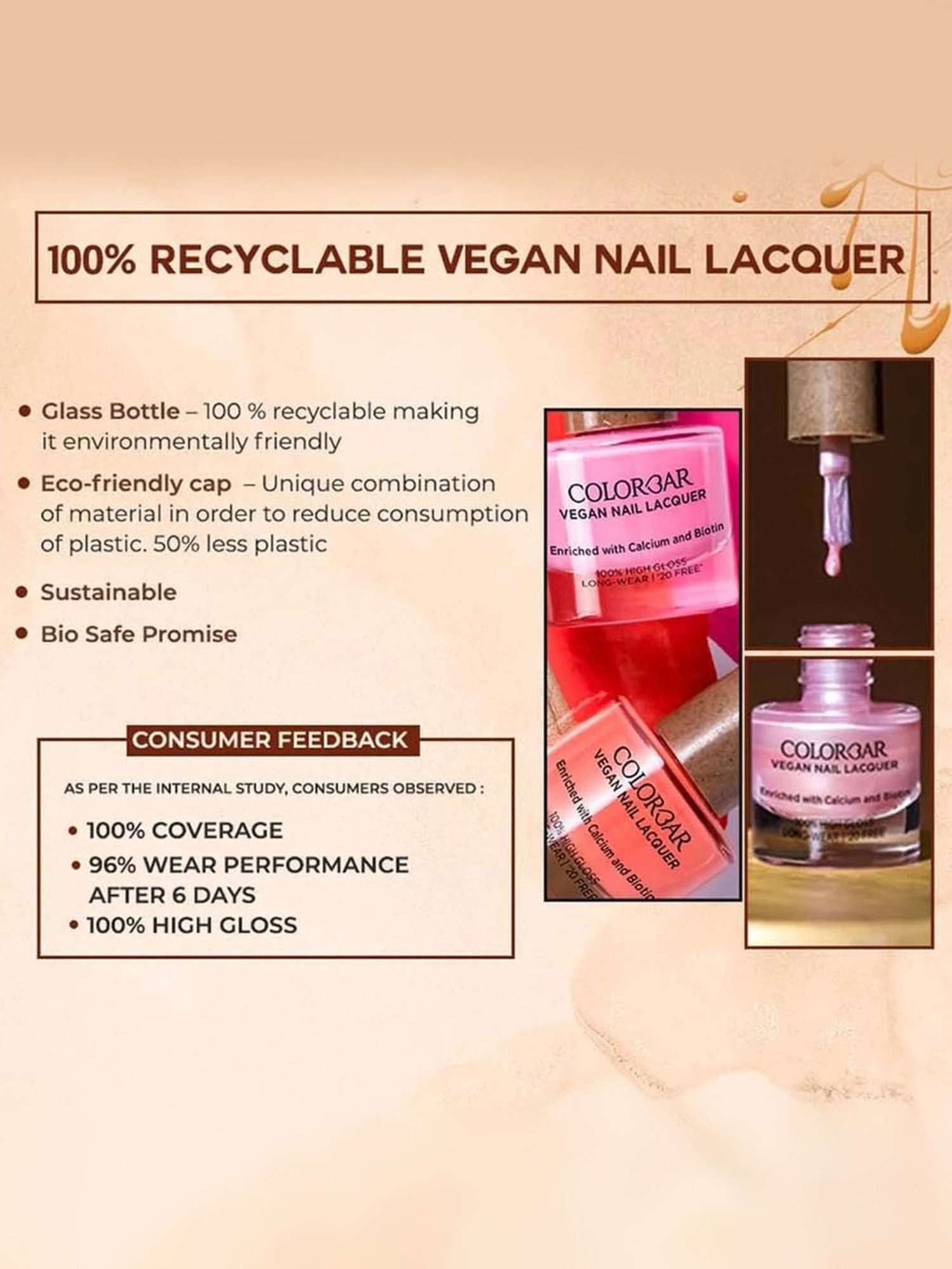 Colorbar Vegan Nail Lacquer Chilli Red 006 - 8 ml