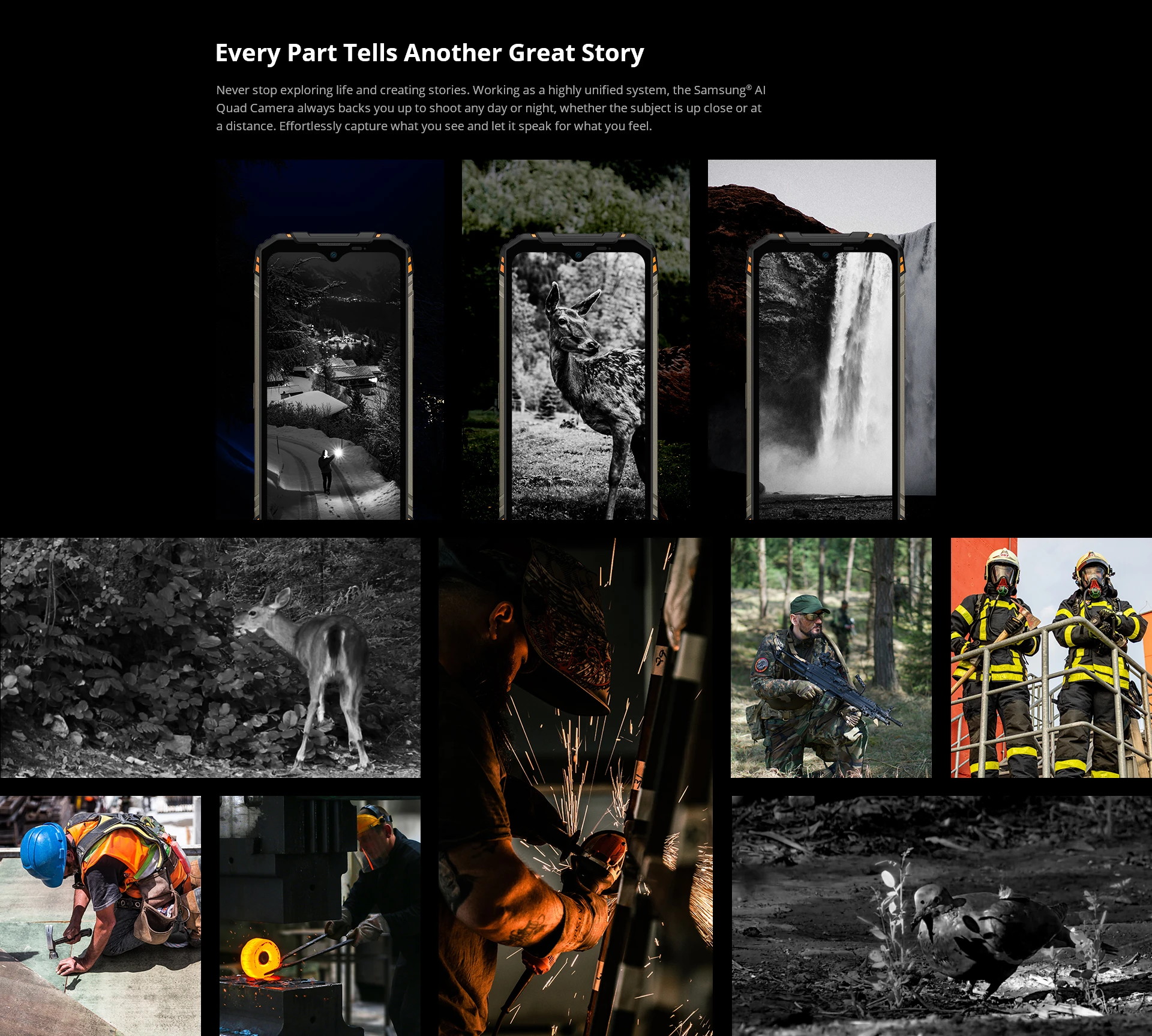 DOOGEE S96 Pro Global Bands IP68&IPIP69K 8GB 128GB Helio G90 NFC Android 10 6350mAh 6.22 inch 48MP Round Quad Camera 20MP Infrared Night Vision 4G Smartphone Black