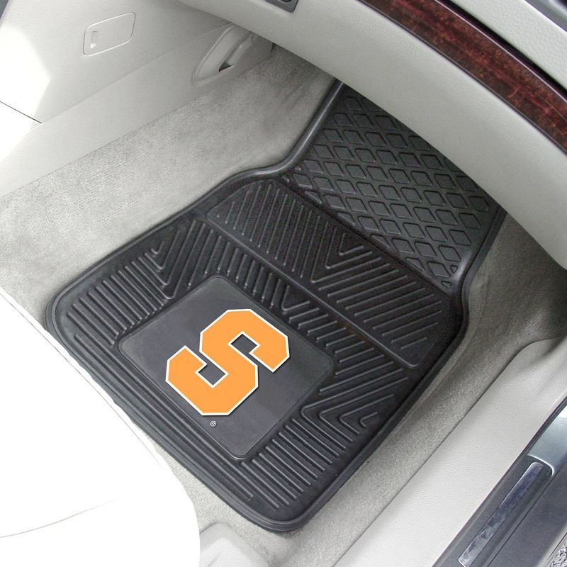 NCAA Syracuse University Vinyl Car Mat Set - 2pc
