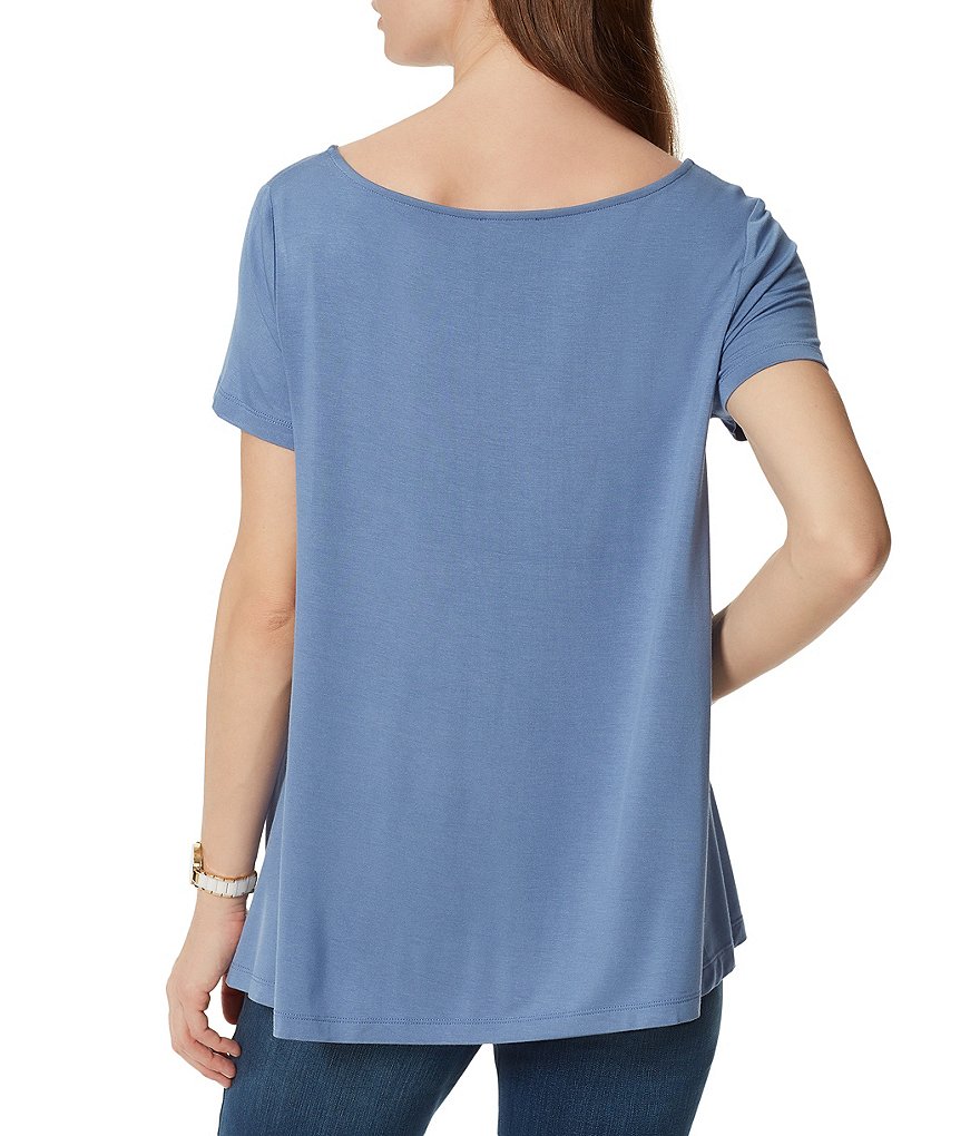 Anne Klein Sport Reiny Short Sleeve Hi-Low Tee