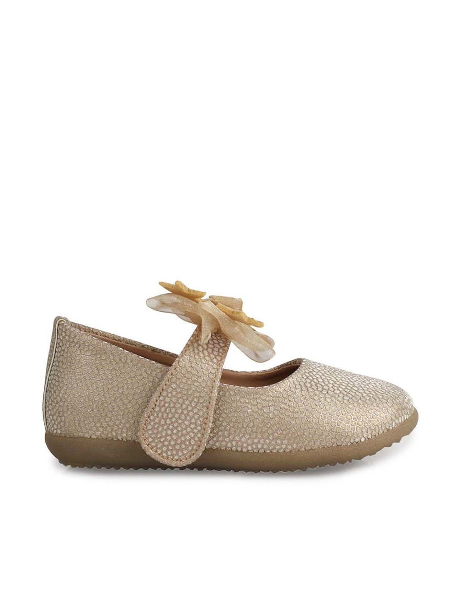 Minesole Kids Golden Mary Jane Shoes