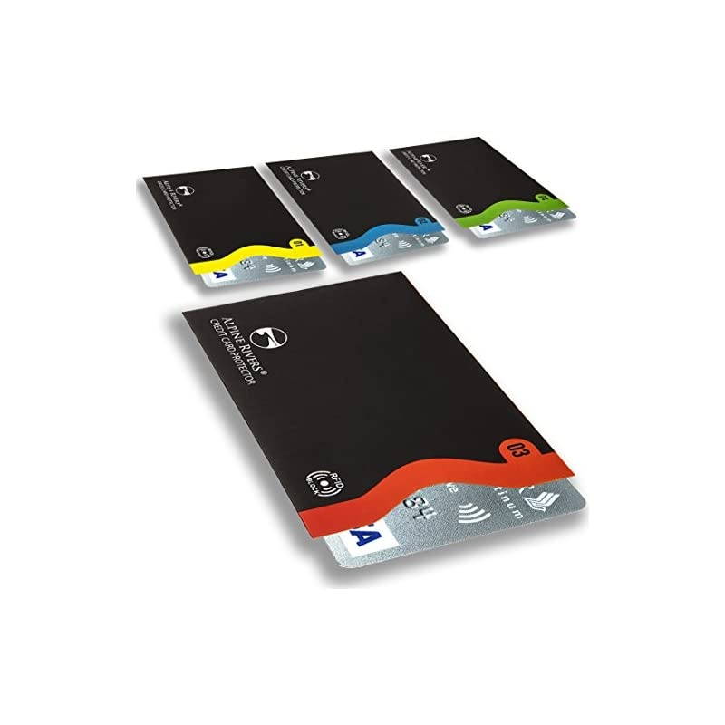 RFID Blocking Sleeves 14 Credit Card Holders amp 4 Passport Protectors Ultimate Premium Identity Theft Protection Sleeve Set for Men amp Women Smart Slim Profile Design Color Numbered