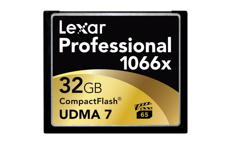 Lexar Professional 32 GB CompactFlash - 160 MB/s Read - 155 MB/s Write - 1066x Memory Speed - Lifetime Warranty