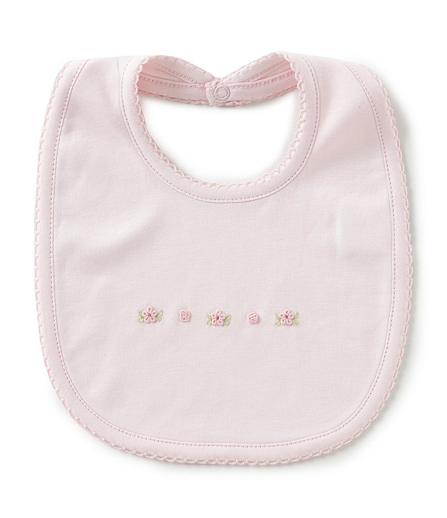 Feltman Brothers Baby Girls Newborn Smock Embroidered Bib