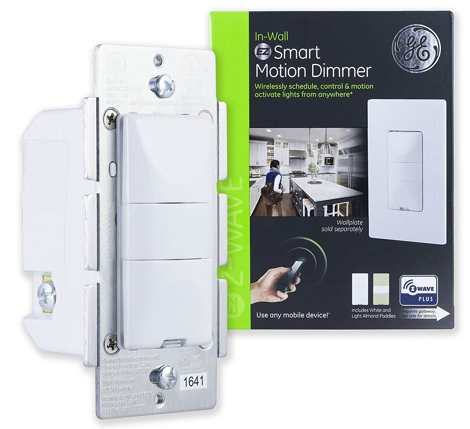 GE Z-Wave In-Wall Smart Motion Sensing Dimmer (26933)