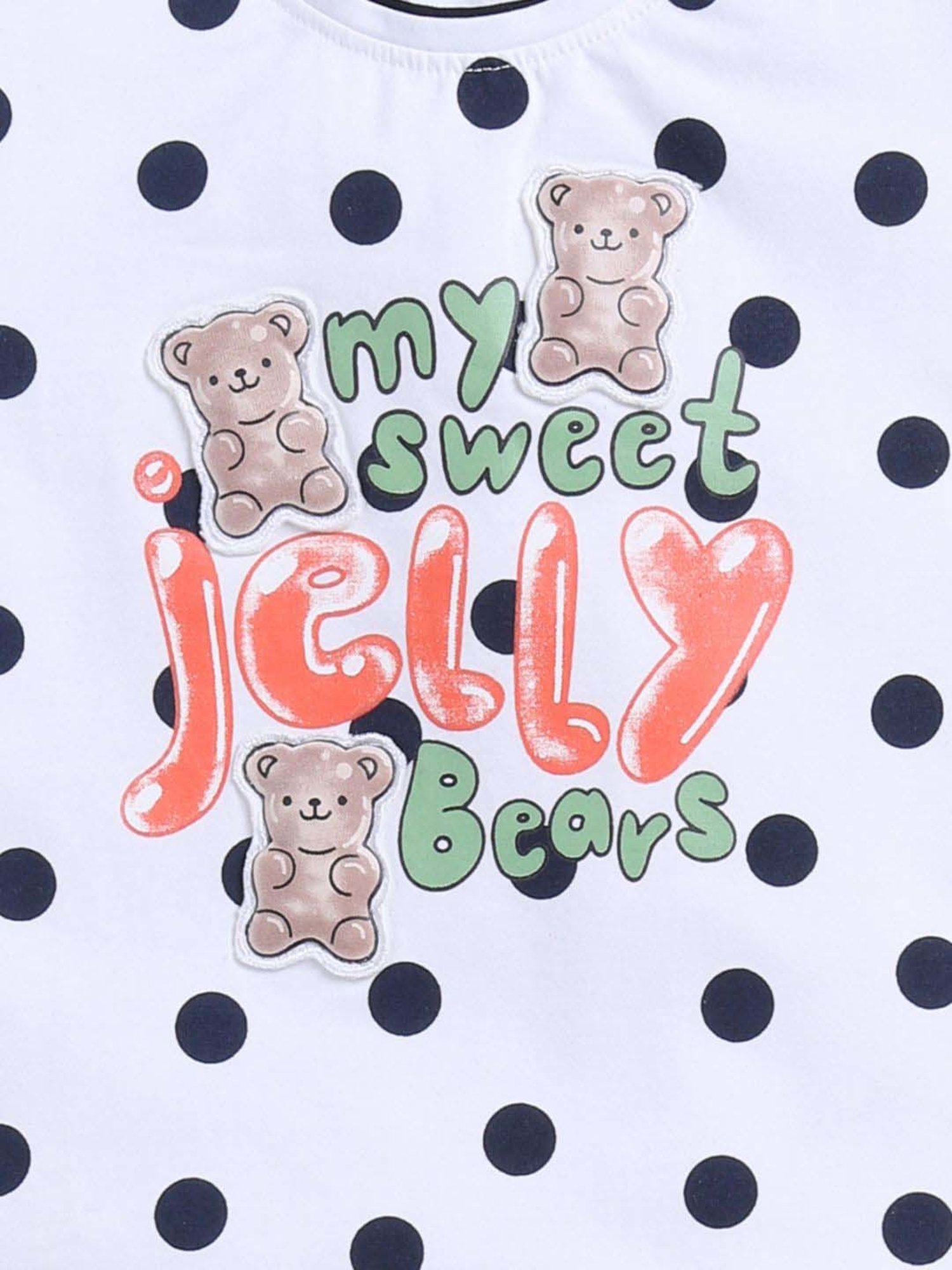 ANNIE Girls Black & White Cotton Printed Co-ord set