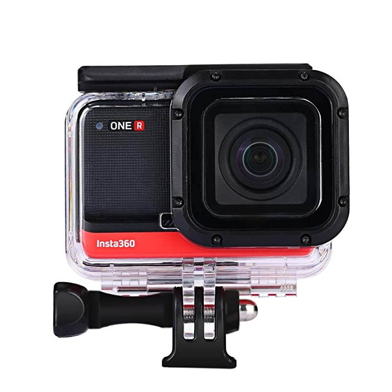Housing Case for Insta360 ONE R 4K Wide Angle Mod Underwater Diving Protective Shell 60M196FT with Bracket Accessories
