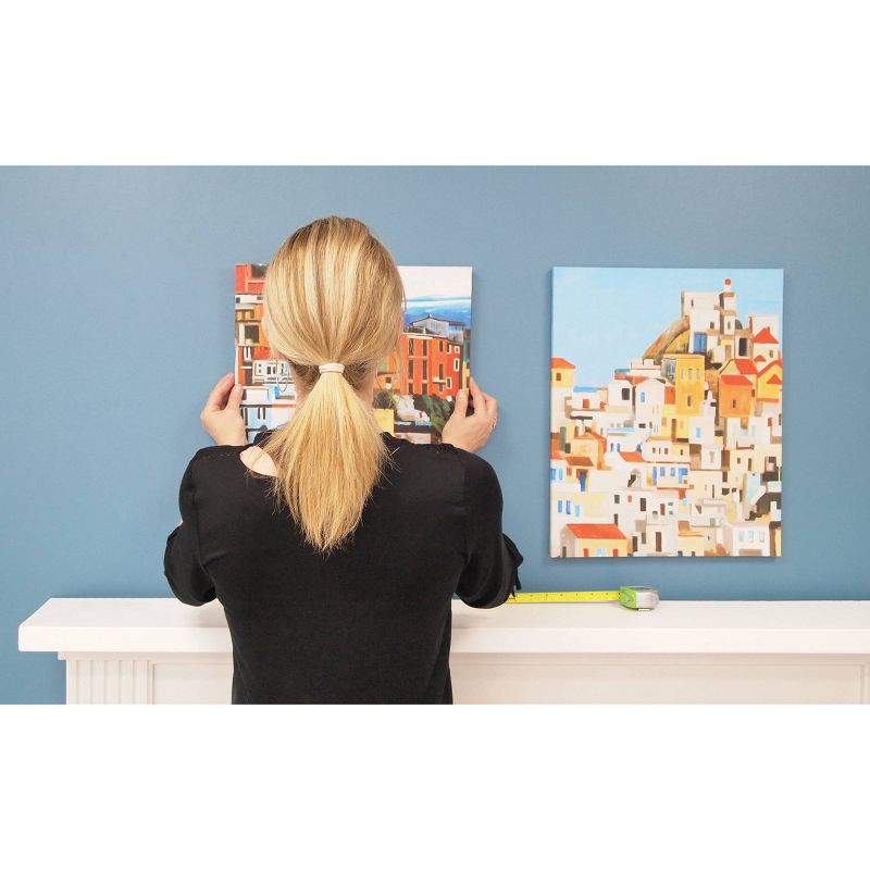 Under the Roof Decorating 20lb Place&Push Canvas Hangers Clear