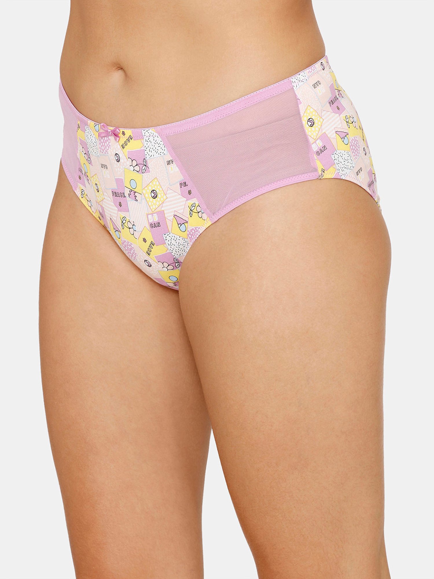 Zivame Purple Printed Hipster Panty