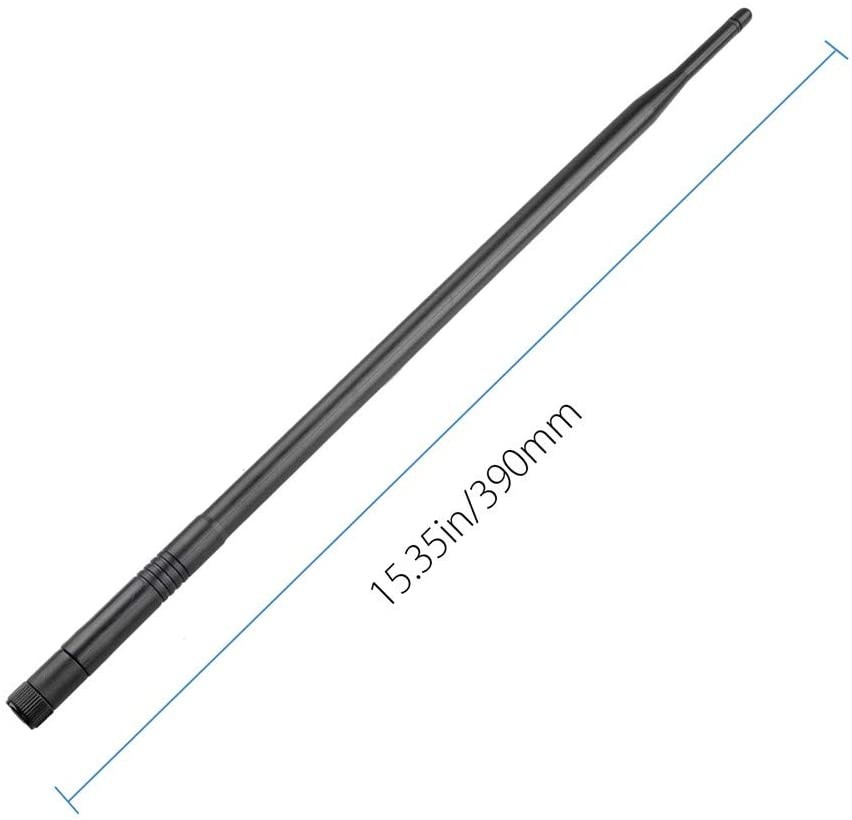 WiFi Bluetooth Antenna 2X 10dBi Dual Band Omni Directional Antenna 2.4Ghz/5Ghz with RP-SMA Male Connector for Wireless Wi-Fi Router Network Devices PC Camera Thinkcentre