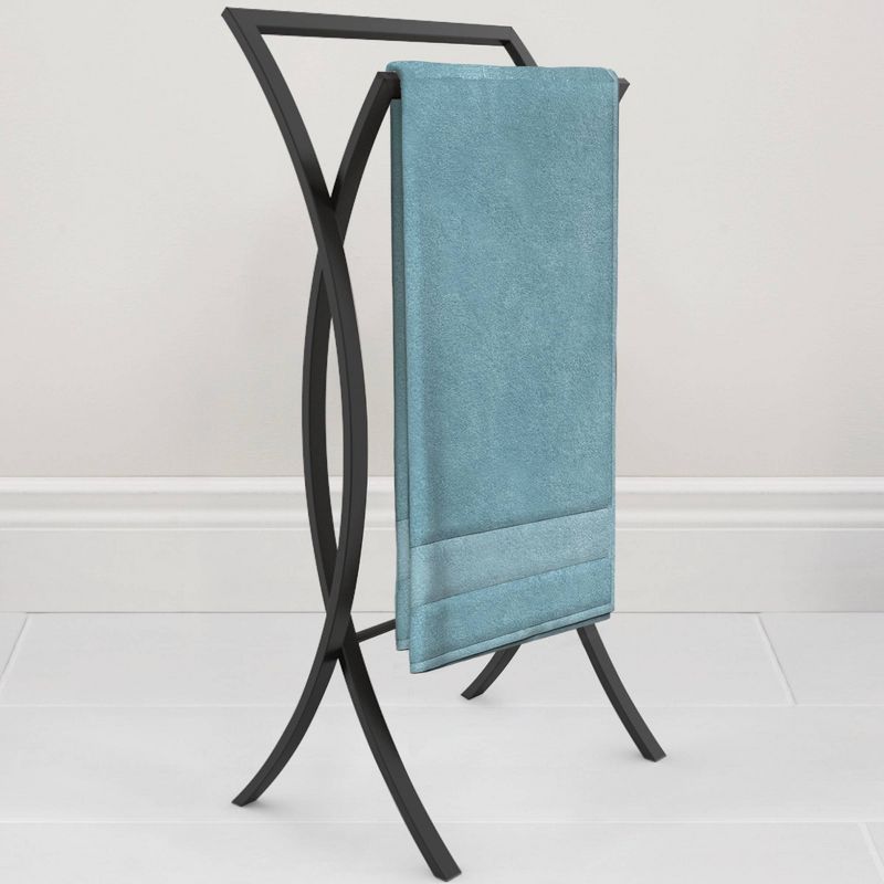 Onda Double Towel Stand Matte Black - Better Living Products