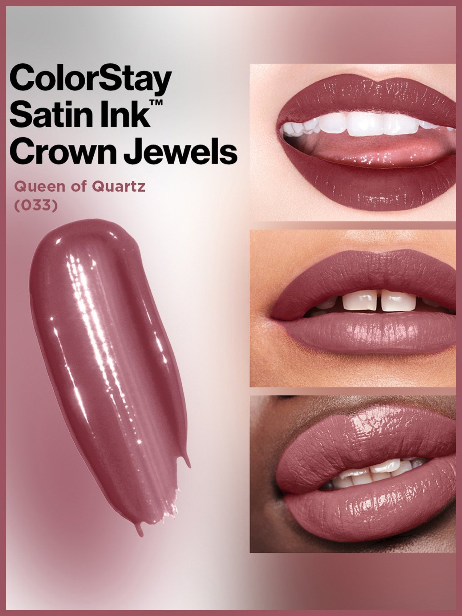 Revlon ColorStay Satin Ink Crown Jewels Liquid Lipstick Queen of Quartz - 5 ml