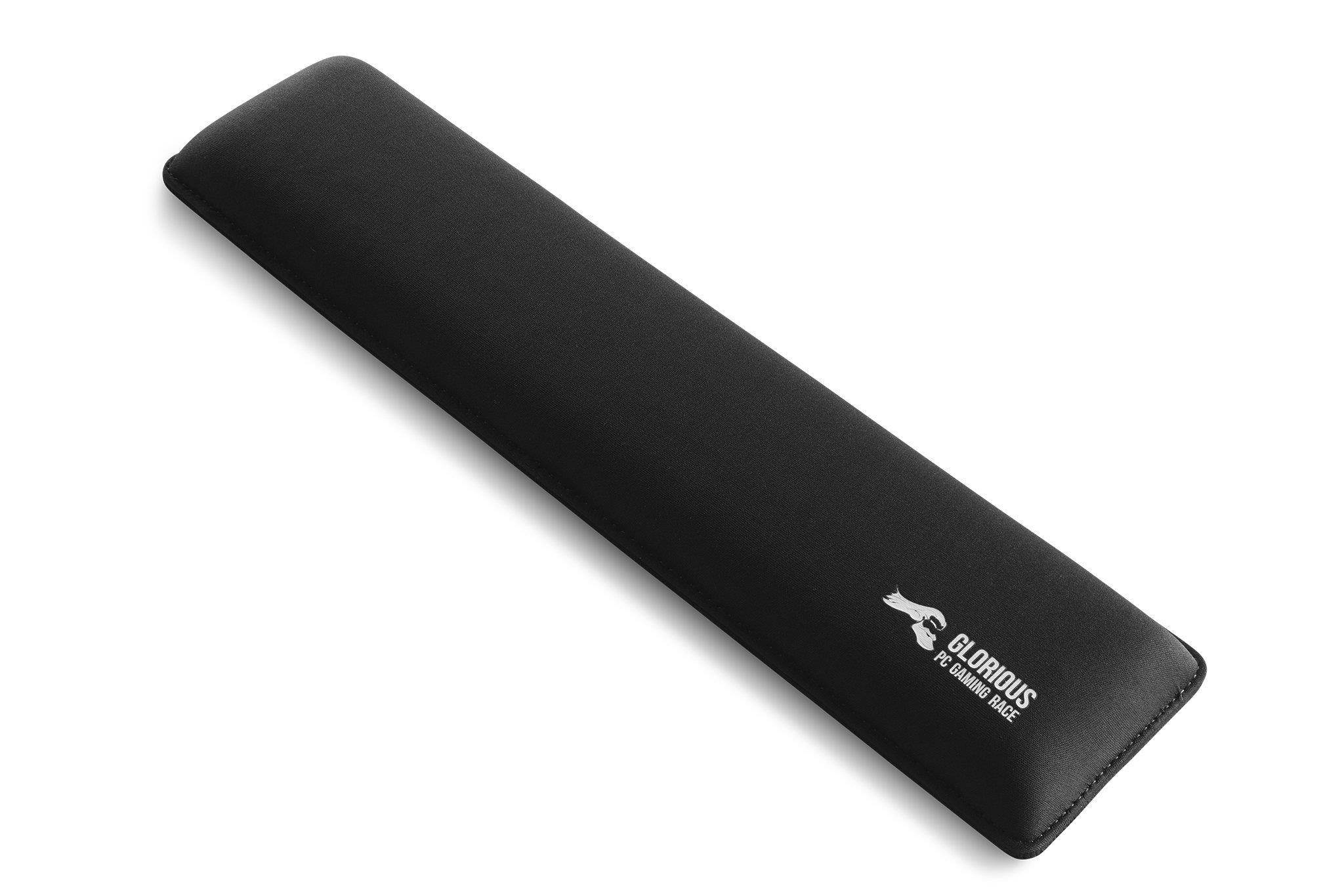 Glorious Gaming Wrist Pad/Rest - FULL STANDARD SIZE - Black - Mechanical Keyboards,Stitched Edges,Ergonomic | 17.5x4 inches/25mm Thick (GWR-100) Full Size (Black)