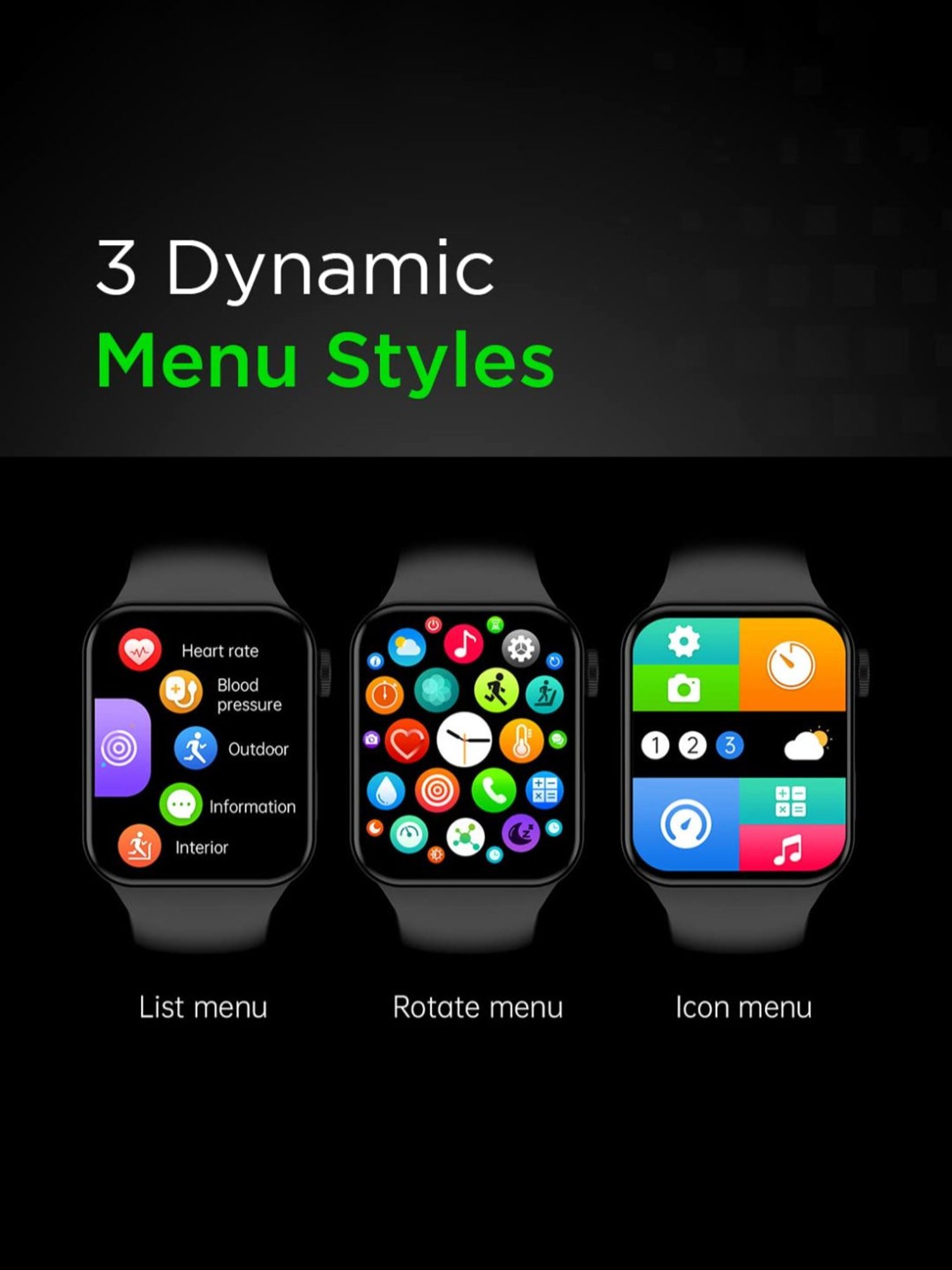 I Kall W1 Smartwatch (Black)