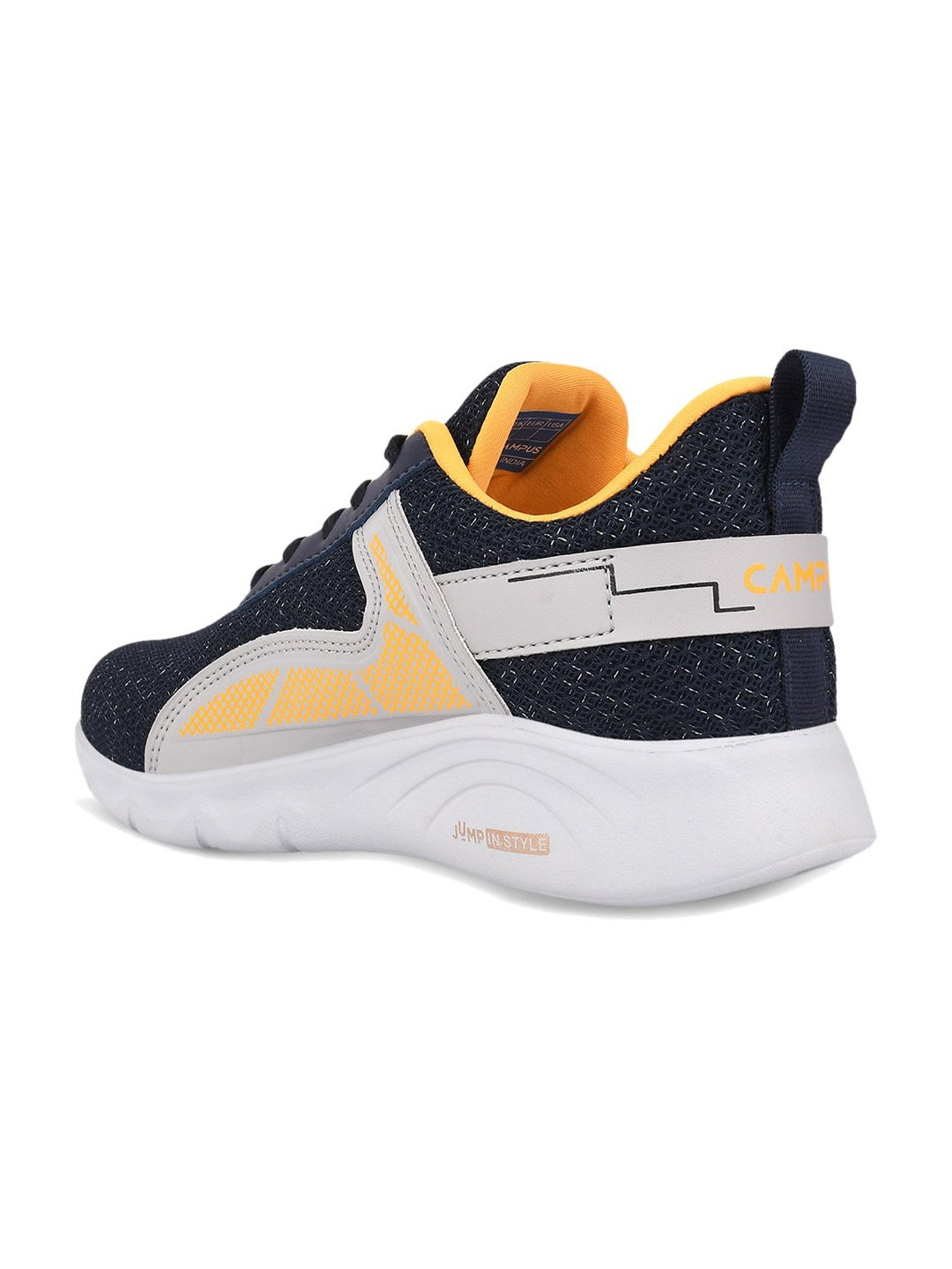 Campus Kids RENLY JR Blue & Mustard Running Shoes