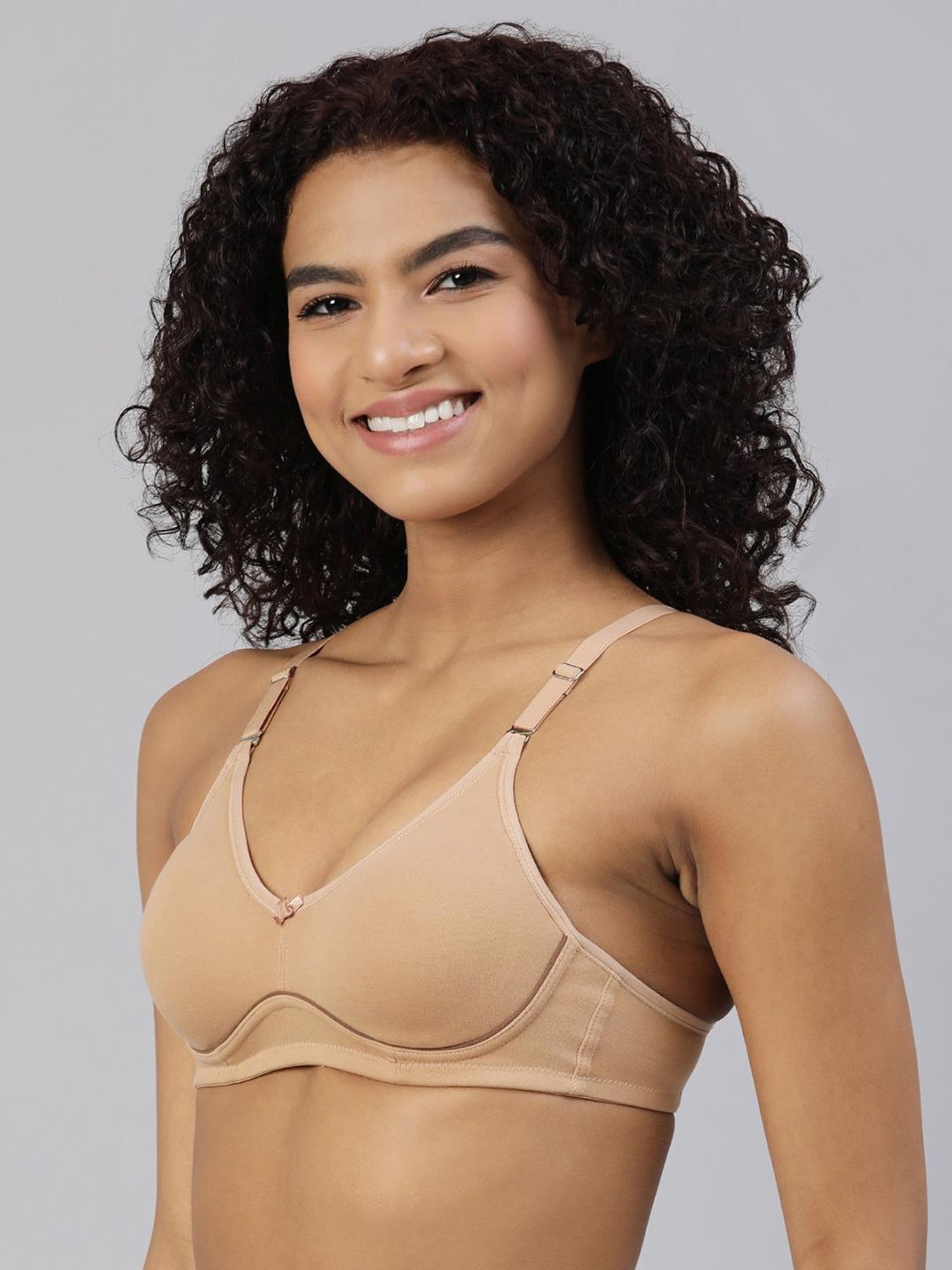 BLOSSOM Beige Full Coverage Everyday Bra