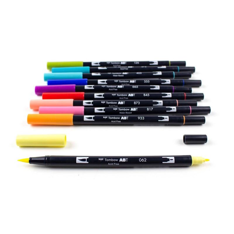 Tombow 10ct Dual Brush Pen Art Markers - Retro