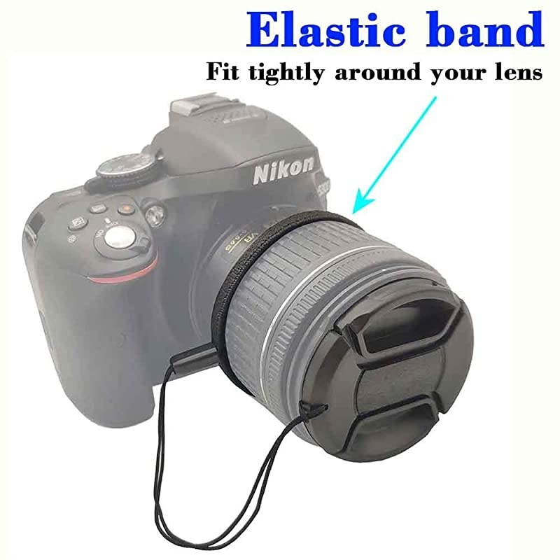 55mm Lens Cap Cover with Keeper for Sony EMount 1670mm F4 ZASony 18135mm F3556 OSS Lens for Sony Alpha a6600 a6500 a6400 a6300 a6100 a6000 a5100 a50002 Pack